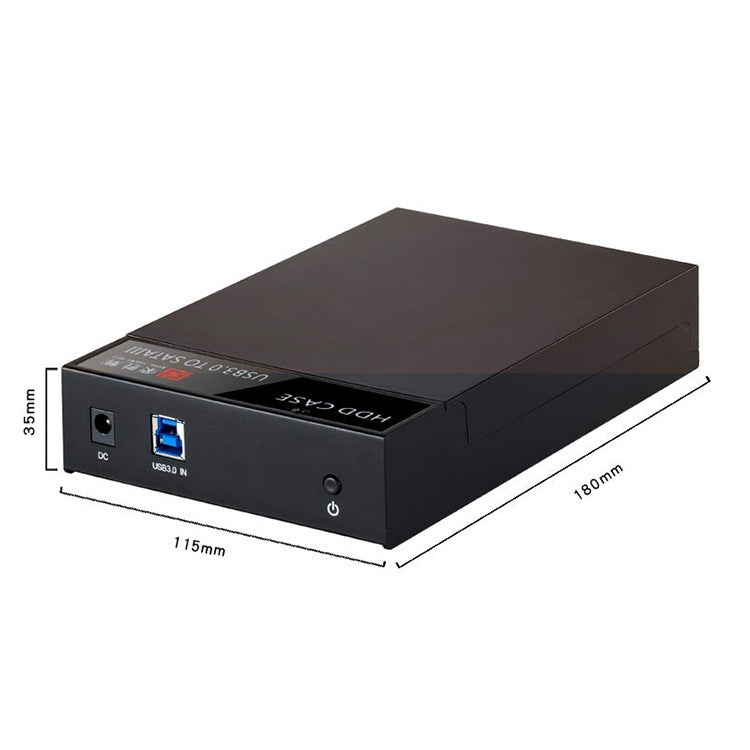 RSH-319 SATA 2.5 / 3.5 pulgadas Interfaz USB 3.0 Tipo horizontal Caja de Disco Duro Capacidad máxima de Soporte: 8TB