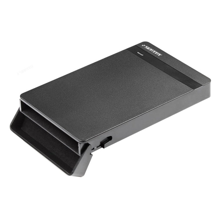 SEATAY HD213 Caja de Disco Duro con interfaz USB 3.0 sin Tornillos SATA de 2.5 pulgadas sin Herramientas capacidad máxima de Soporte: 2 TB (Negro)