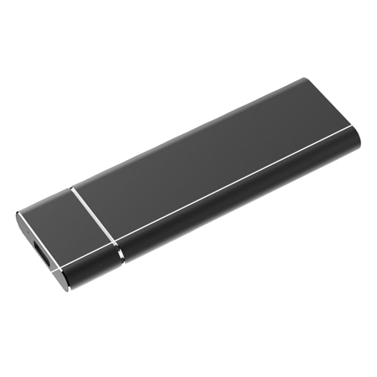 M.2 NGFF a USB-C / Type-C USB 3.1 Interfaz Carcasa SSD de aleación de Aluminio (Negro)