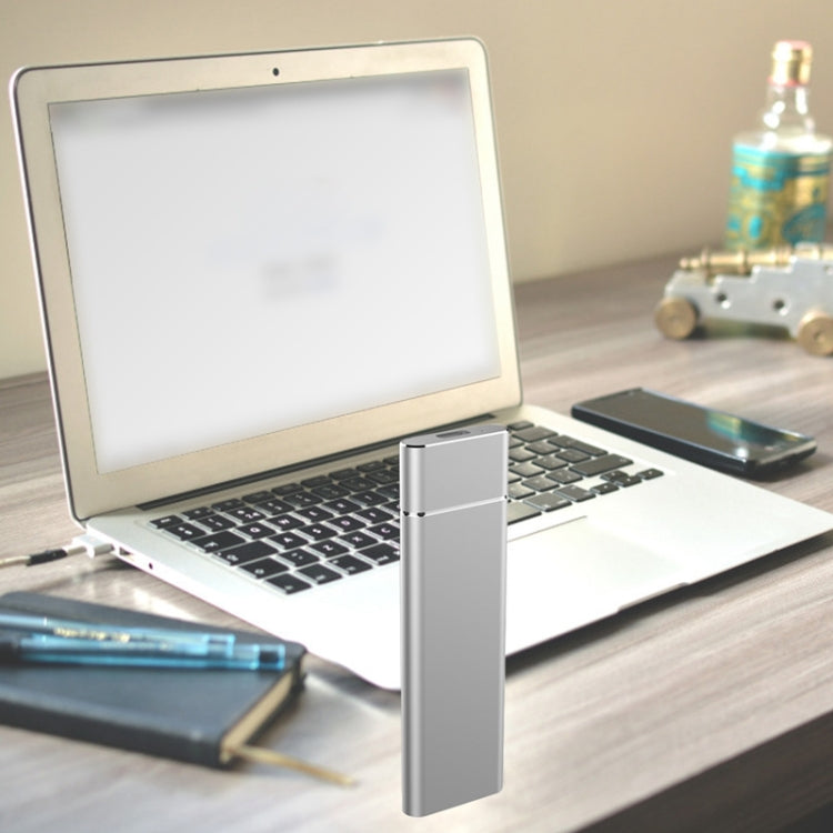 Boîtier SSD en alliage d'aluminium M.2 NGFF vers USB-C / Type-C USB 3.1 (argent)