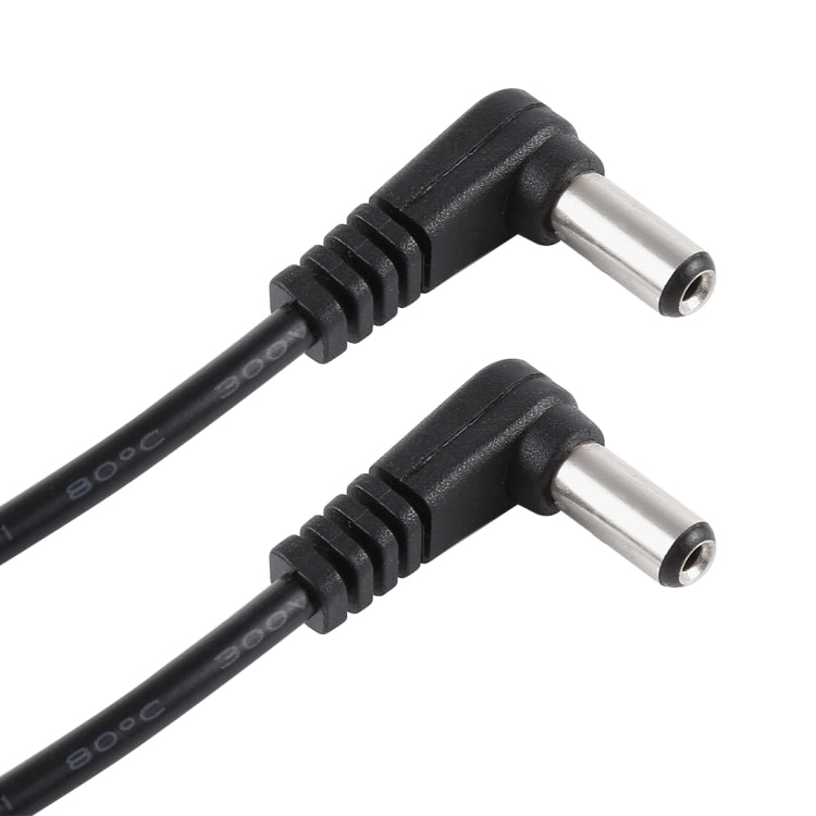 30cm 5A 5.5x2.1mm Male to Male elbow DC Power Plug Cable DC 12-24V
