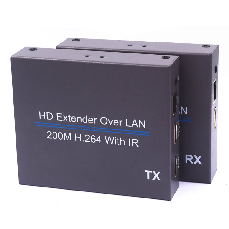 NK-E200IR 200m Over LAN HDMI H.264 HD (Transmisor + Receptor) Extensor con IR
