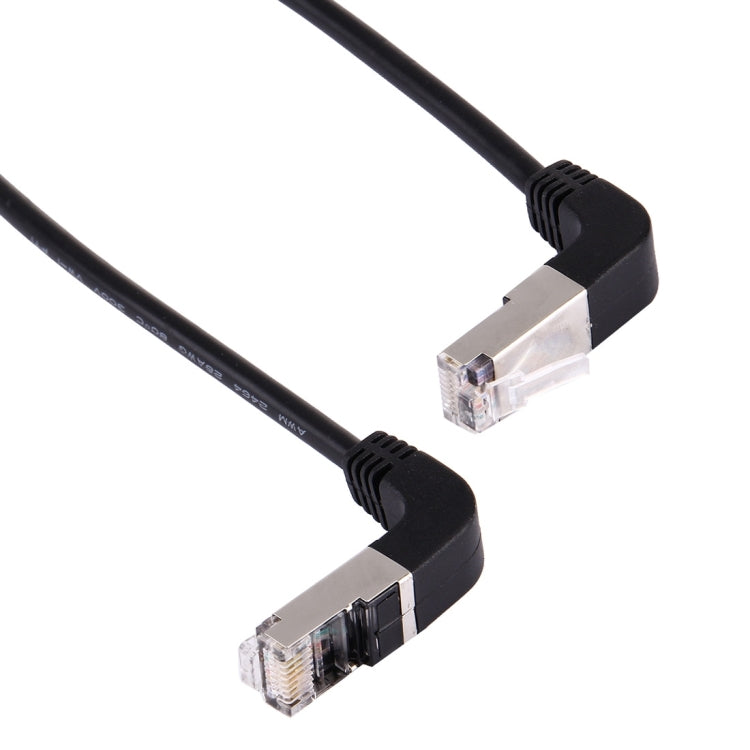 40cm RJ45 Male Bent Up to RJ45 Male Bent Up Network LAN Cable