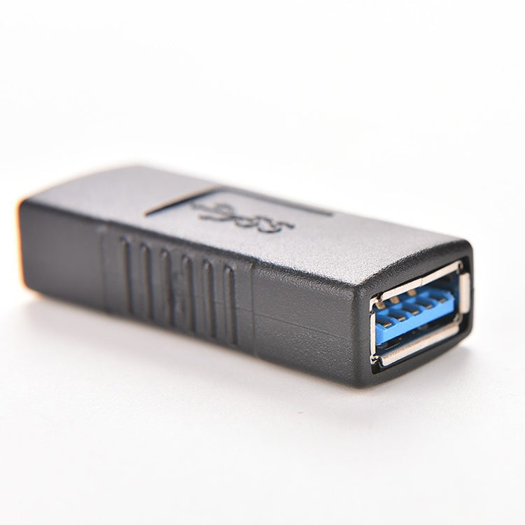 USB 3.0 Type A Femelle vers Type A Femelle Connecteur AF Adaptateur Convertisseur Extender pour Ordinateur Portable (Noir)