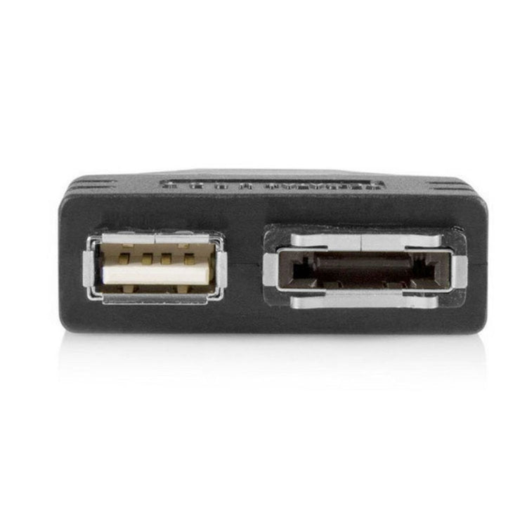 Adaptateur USB 2.0 A femelle + eSATA femelle vers Combo eSATAp (Power over eSATA) mâle