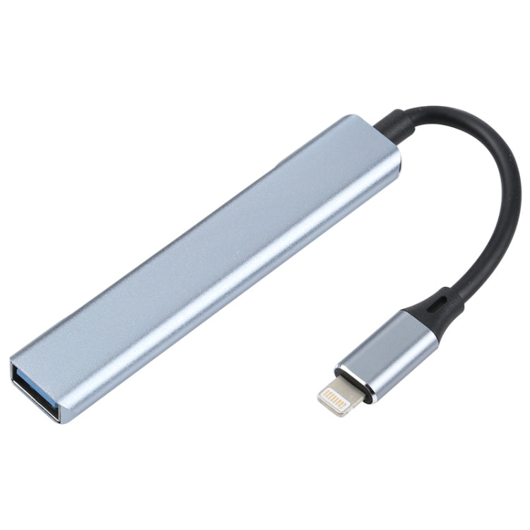 S-209 3 en 1 8 Pines Macho a Doble USB 2.0 + USB 3.0 Adaptador Hembra HUB (Silver Grey)