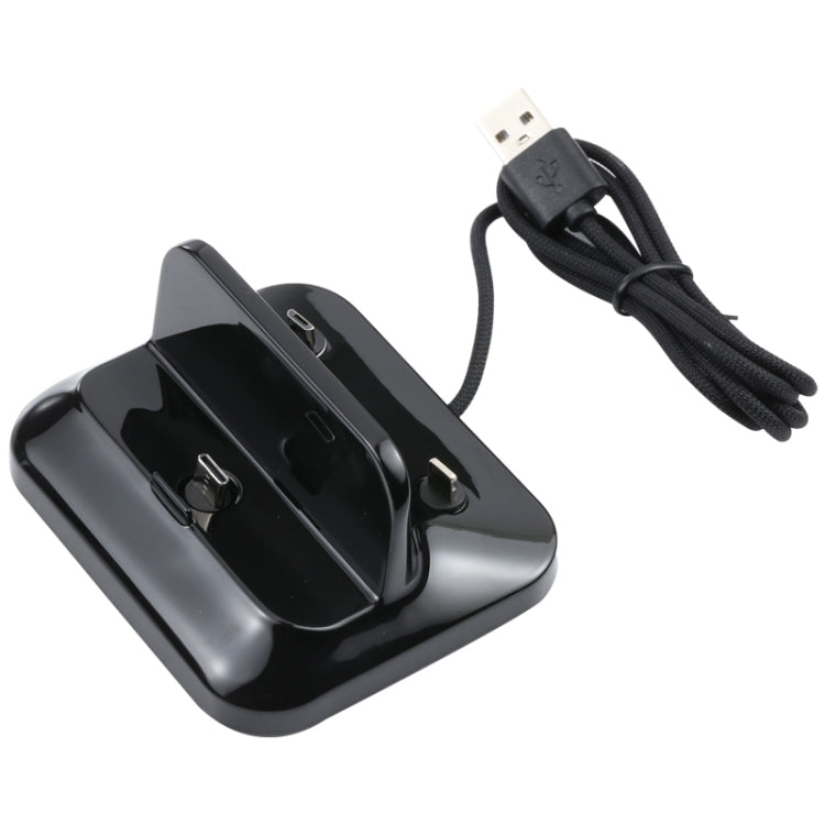 XBX-02 3 in 1 PIN + USB-C / TYP-C + Micro USB Plug Magnetic Charging Dock