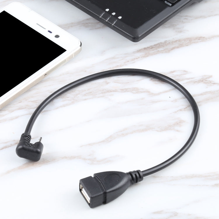 Micro con forma de U Macho USB a USB 2.0 Cable de datos de OTG femenino