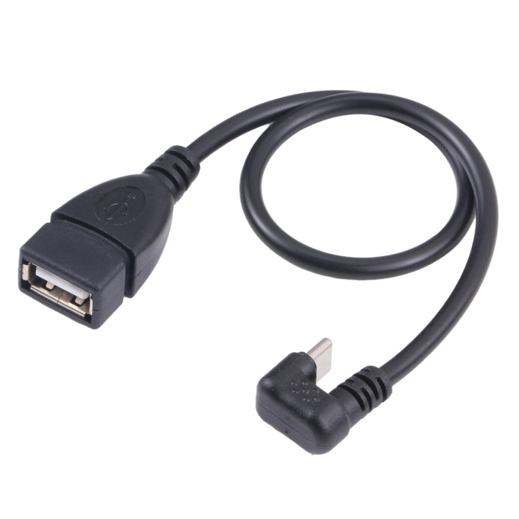 Tipo-C en forma de U Macho a USB 2.0 Cable de datos de OTG femenino