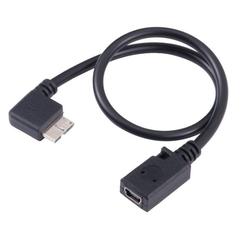 Mini USB Female to Micro-B 3.0 Male Data Charging Cable