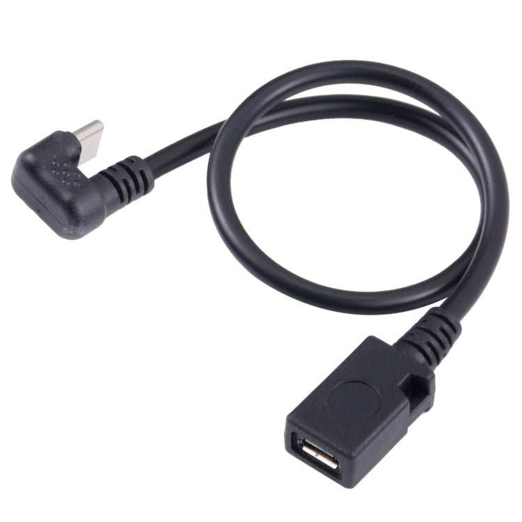 USB-C / Type-C U Shape to Micro USB USB Female Extension Cable