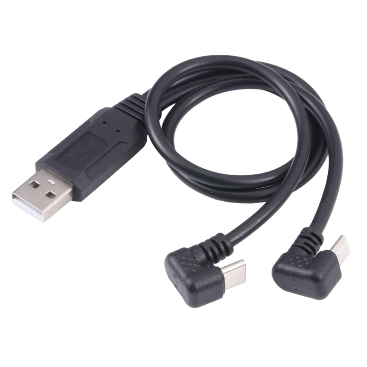 Câble USB-C / Type-C mâle + Micro USB mâle vers USB en forme de U