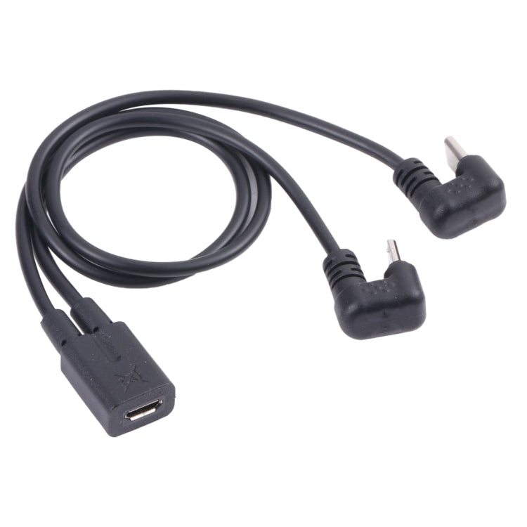 Macho USB-C / Tipo-C en forma de U + Macho Micro USB a Micro USB Cable Hembra