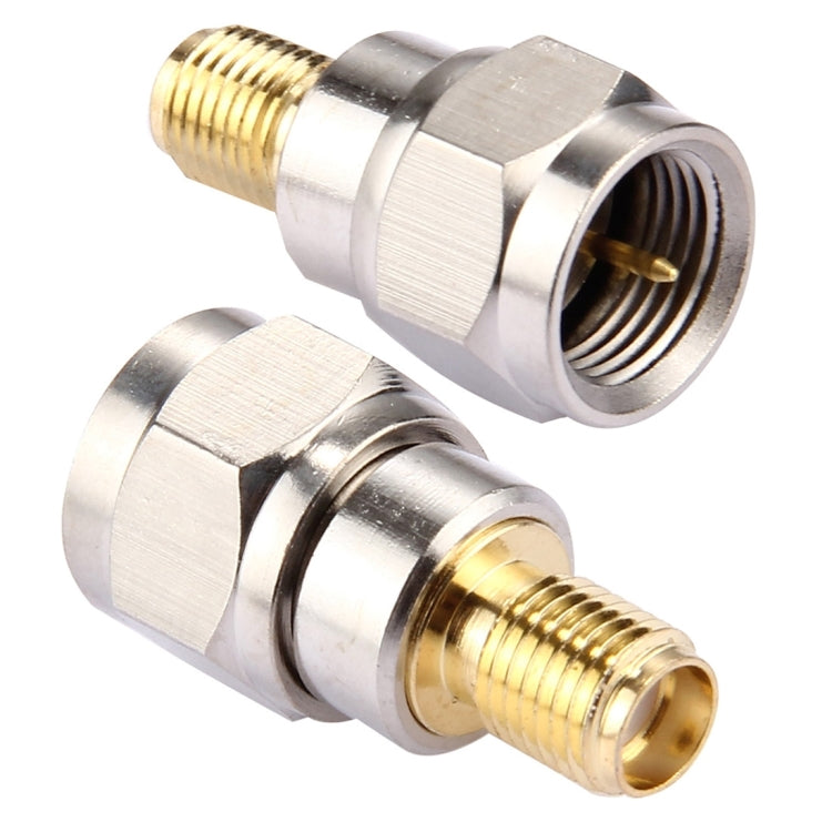 2 Pieces F Male to SMA Female Connector