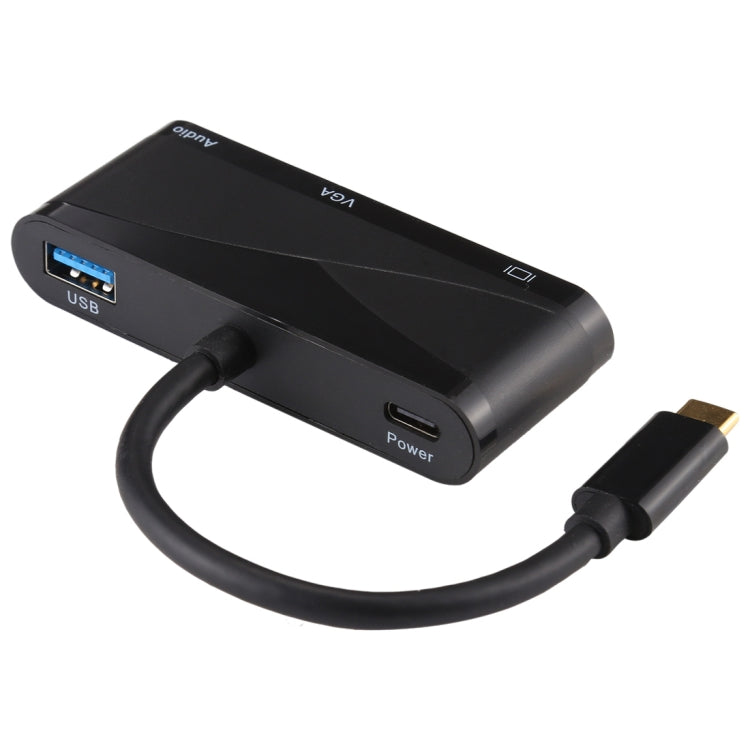 V83 USB-C / Type-C to 4K HDMI / VGA + 3.5mm Audio + USB Multifunction Adapter