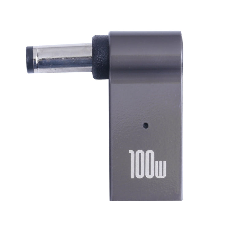 100W USB-C Tipo-C Hembra a DC 5.5x2.1 mm Adaptador de Carga de Portátil Macho