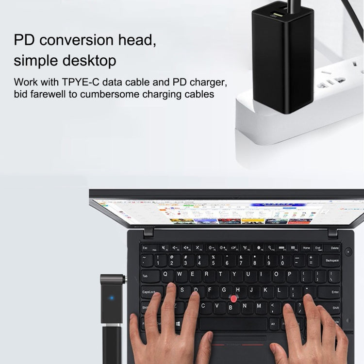 100W USB-C TYPE-C Femelle vers DC 7.9X5.0 mm Adaptateur de charge pour ordinateur portable mâle pour Lenovo
