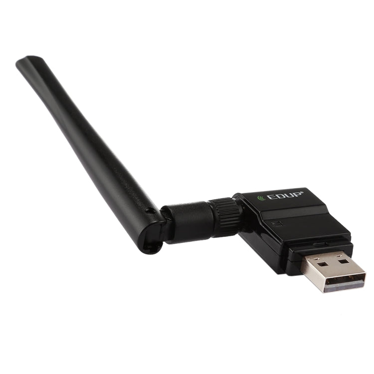 EDUP EP-AC1635 Adaptateur Ethernet USB double bande sans fil 11AC 600Mbps Antenne 2dBi pour ordinateur portable/PC (Noir)