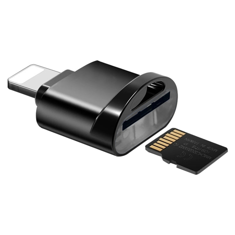 8 Pin to TF Card Adapter Mini TF Card Reader (Black)