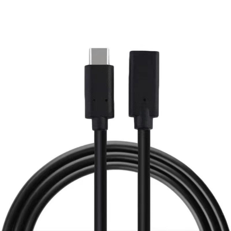 100W 20V 5A USB-C / Type-C Female to USB-C / Type-C Male 4K Ultra-HD Audio Video Sync Data Cable Extension Cord Cable Length: 30cm (Black)