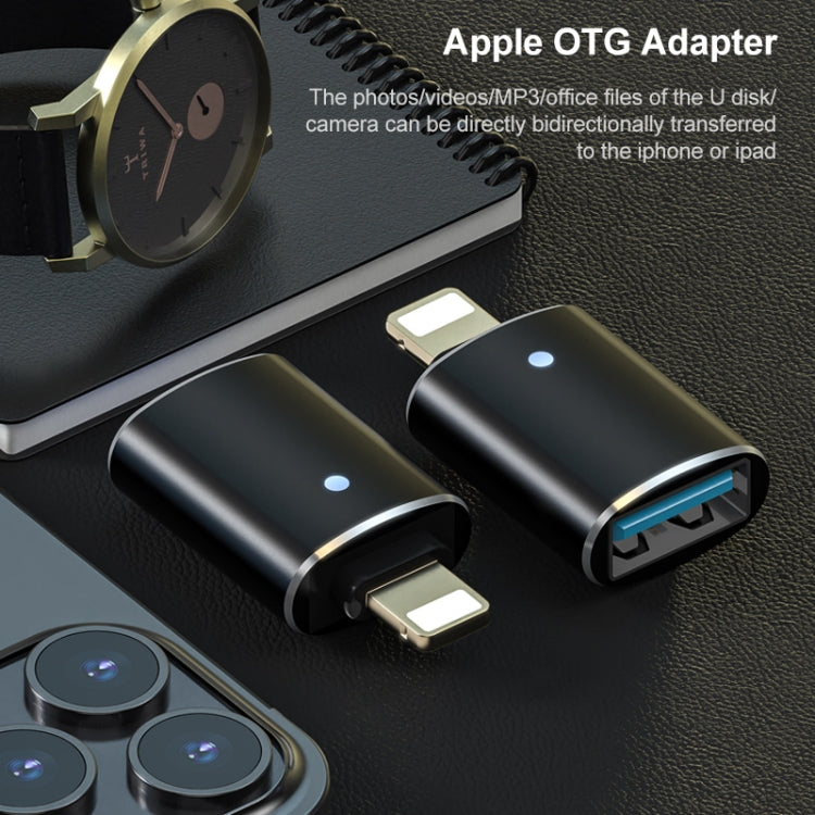 Adaptateur OTG 8 broches (or)