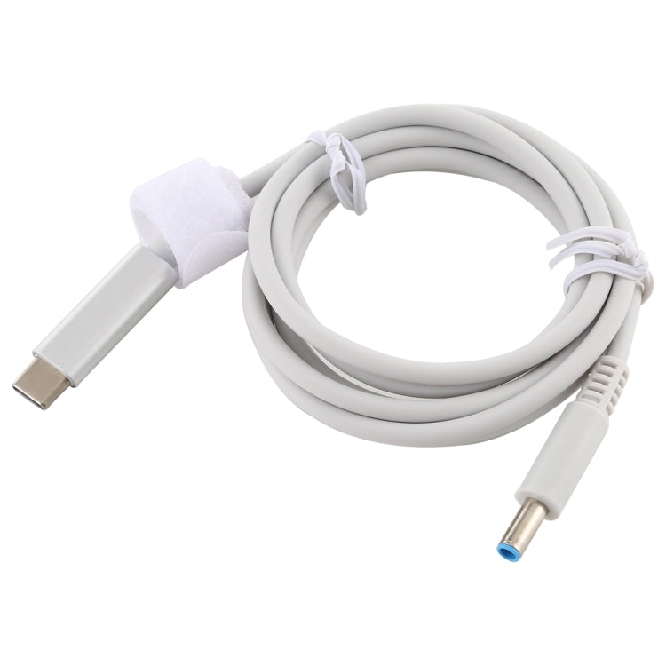 Câble de charge d'alimentation pour ordinateur portable USB-C Type-C vers 4,5 x 3,0 mm Longueur du câble : environ 1,5 m