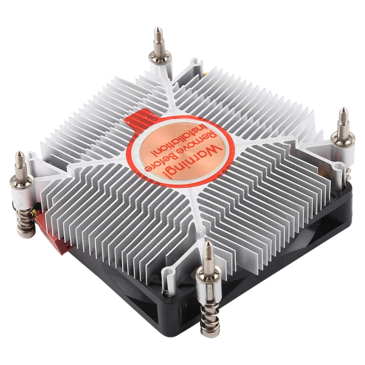CoolerAge 1155-1U DC 12V 2000PRM 30.5Cfm Copper Core Heatsink Hydraulic Bearing Cooling Fan CPU Cooler Fan For Intel 1150 1156 1151