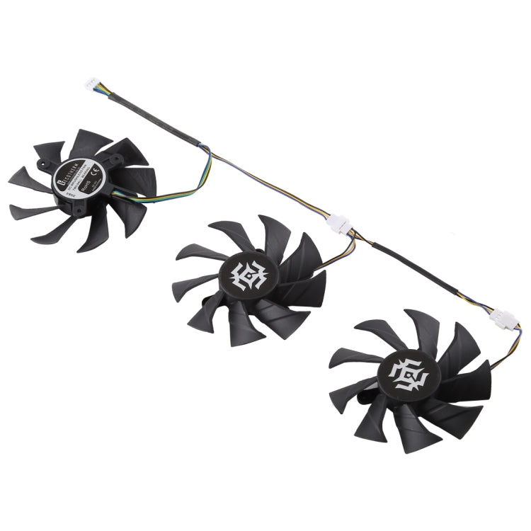 3 Pieces Graphics Card Cooling Fan For Zotac GTX 1070-8GD5 X-OC diameter: 85mm