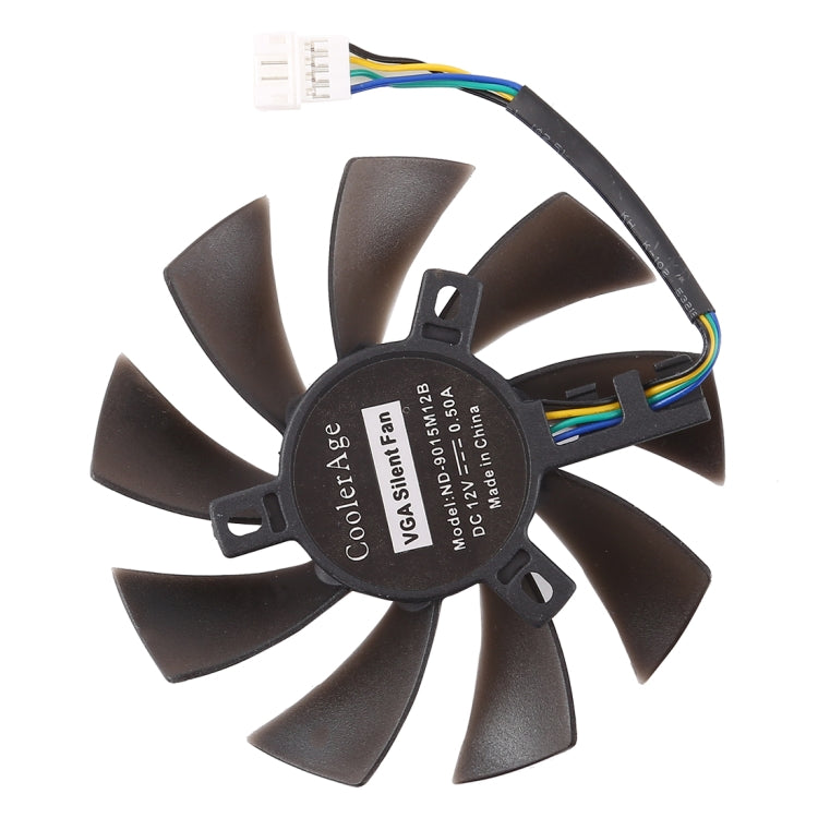 T129215SU Replacement cooling fan with two 4pin ball bearings For MSI Gigabyte GTX 1060 RX 480460570580 R9 290X RX 550 Card cooler fan diameter: 85mm