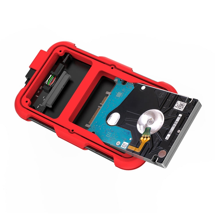 ORICO 2769U3 2.5 Inch Silica Gel Triple Protection HDD Enclosure (Red)