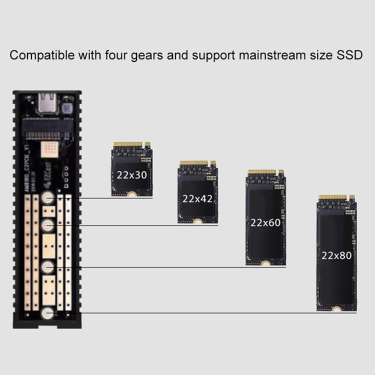Boîtier de disque dur à semi-conducteurs EZCast S8000 (noir)
