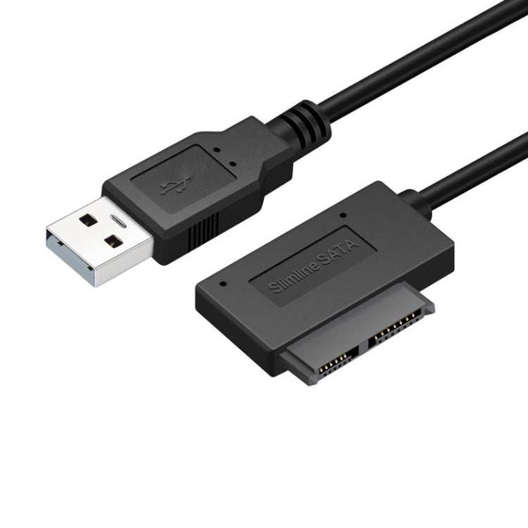 Indicateur d'adaptateur de câble Slimline SATA USB 2.0 vers 7 + 6 broches professionnel