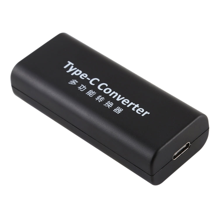 Adaptador de Conector de Alimentación Hembra cuadrado Grande a USB-C Tipo-C con Cable USB-C Tipo C de 15 cm