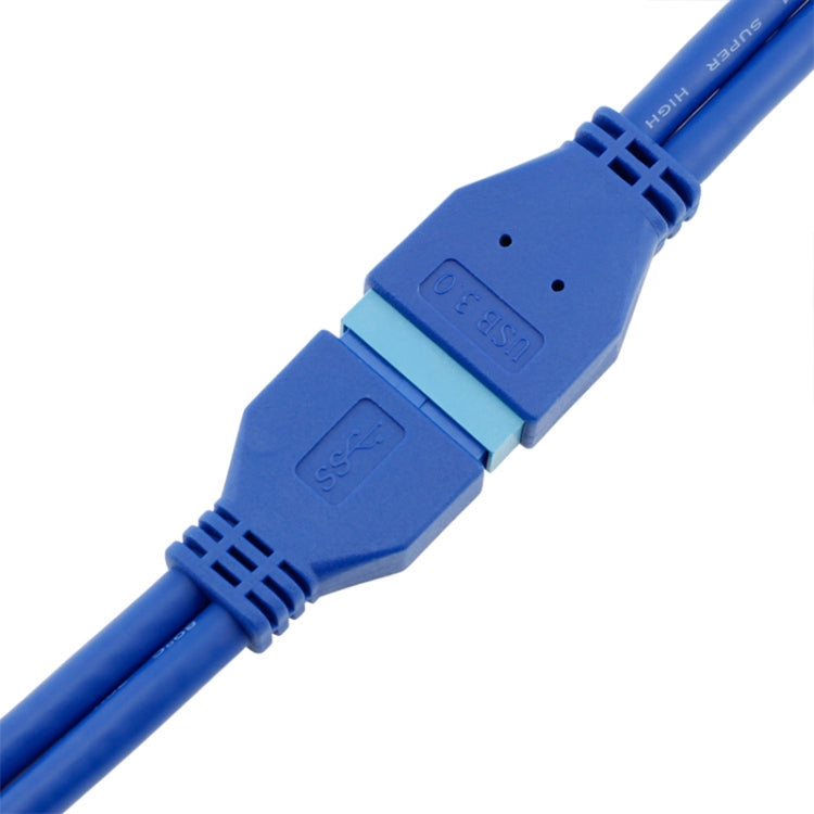 5Gbps USB 3.0 20 Pin Hembra al Cable de extensión masculina extensor de la Placa Base longitud del Cable: 50 cm