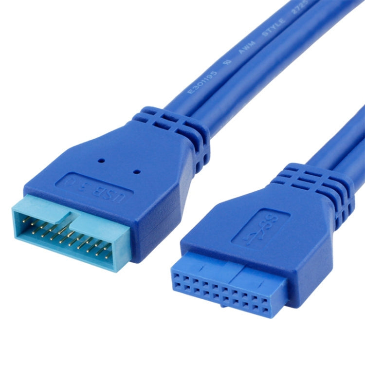 5Gbps USB 3.0 20 Pin Female to Male Extension Cable Motherboard Extender Cable length: 50cm