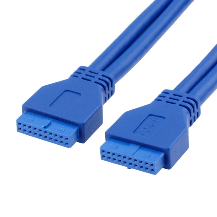 5Gbps USB 3.0 20 Pin Hembra a Hembra Cable de extensión Extensor longitud del Cable: 50 cm