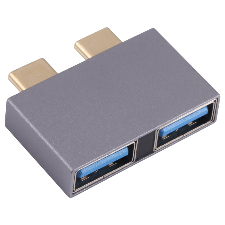 2 x Mujer USB a 2 x Adaptador Macho USB-C / TYPE-C