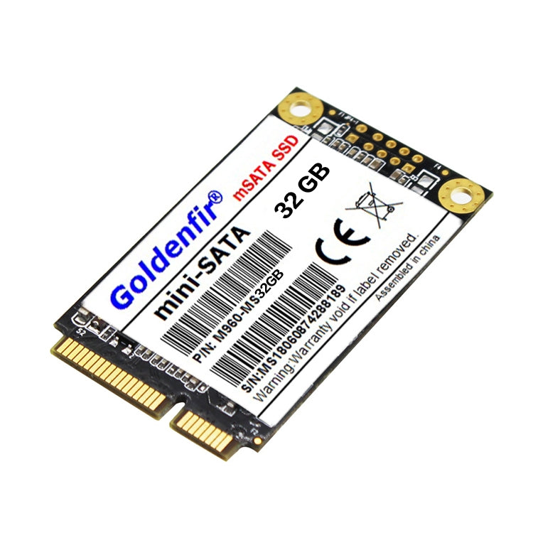 Unidad de estado sólido Mini SATA Doradoenfir de 1.8 pulgadas Arquitectura Flash: TLC Capacidad: 32 GB