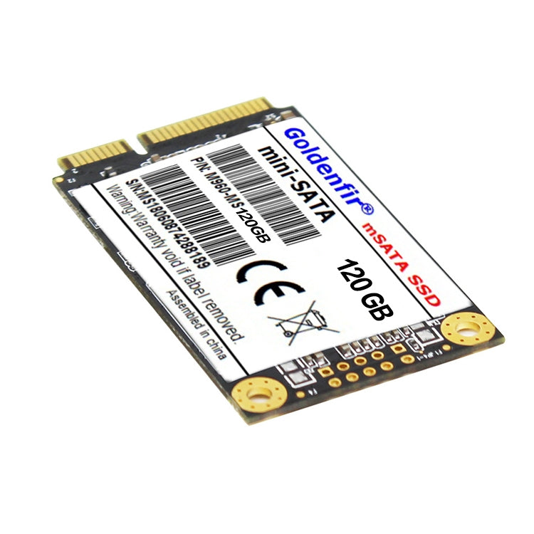 Unidad de estado sólido Mini SATA Doradoenfir de 1.8 pulgadas Arquitectura Flash: TLC Capacidad: 120 GB