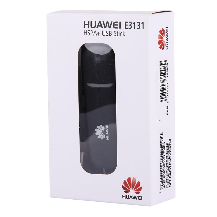 Huawei E3131 Haute Vitesse HSPA + Clé USB Modem USB 3G Support Antenne Externe Signal de Livraison Aléatoire (Noir)