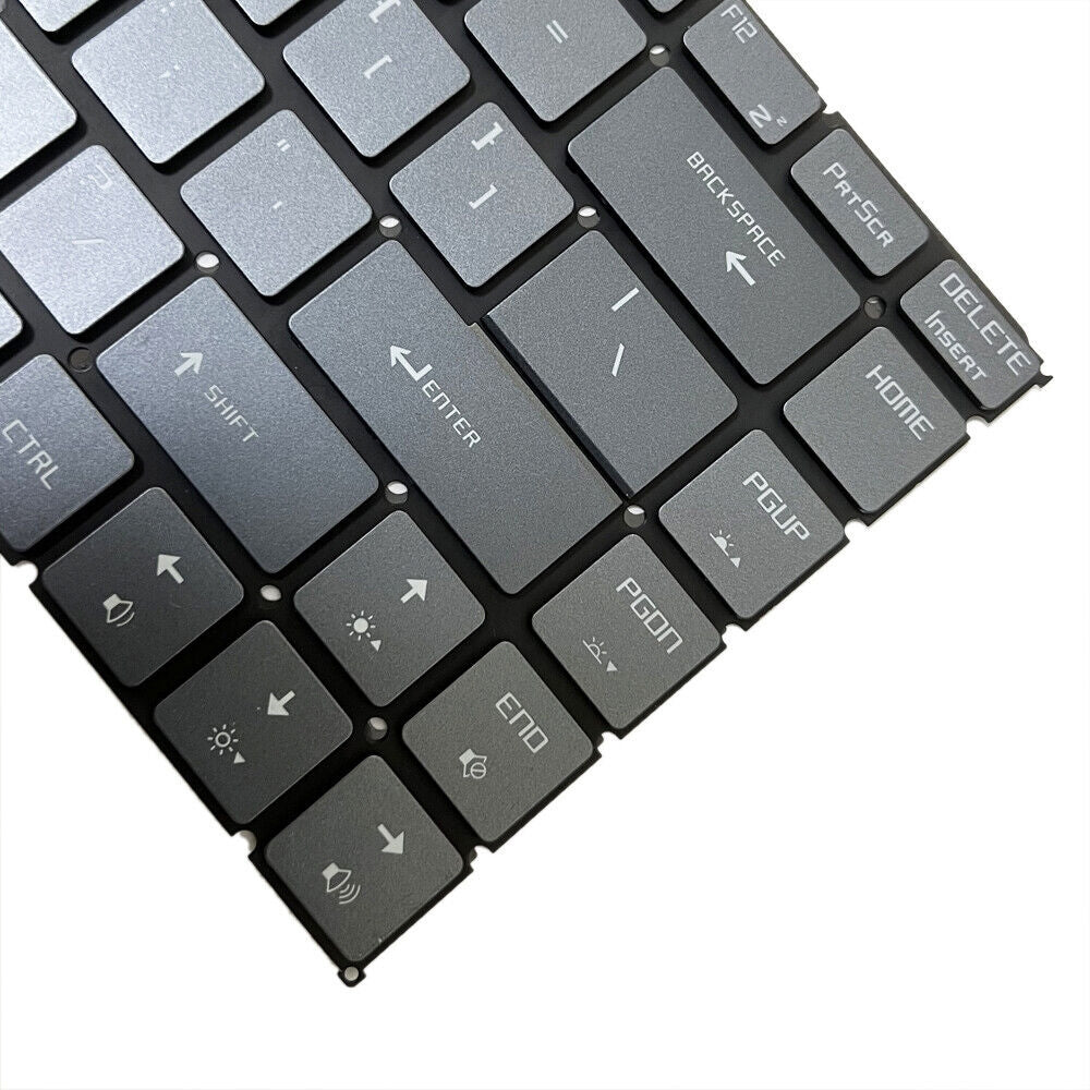 Full Keyboard with Backlight US Version MSI GS65 / GS65VR / MS-16Q2 / Stealth 8SE /8SF / 8SG /Thin 8RE / Thin 8RF Gray