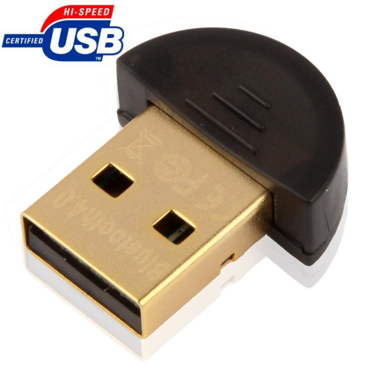 USB Micro Bluetooth 4.0 + EDR Adapter Support Voice Data (Transmission Distance: 30m) (Black)