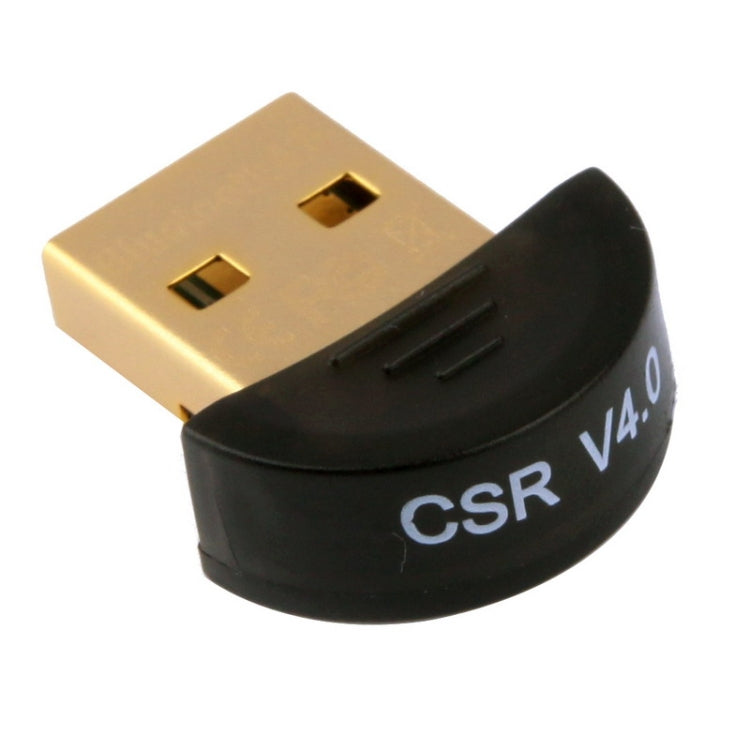 Adaptateur USB Micro Bluetooth 4.0 + EDR prenant en charge les données vocales (distance de transmission : 30 m) (noir)