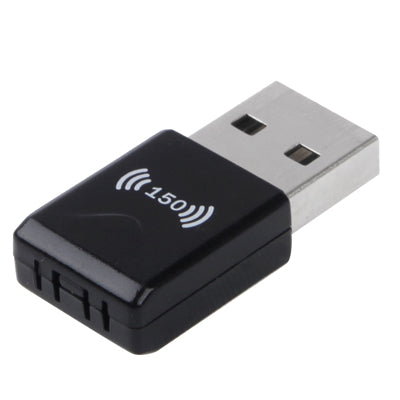 Adaptador de Tarjeta Nano de red USB 802.11N Inalámbrico de 150 Mbps (Negro)