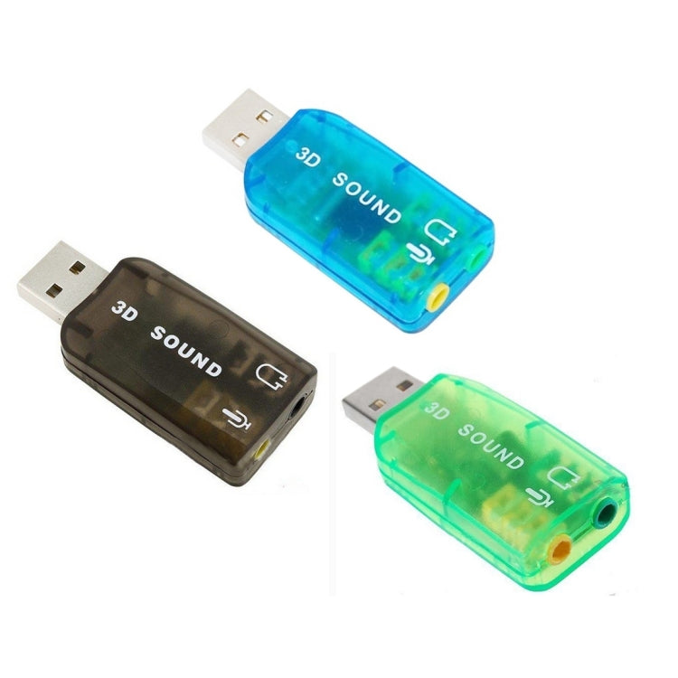 Adaptador de Tarjeta de sonido externa USB DSP 5.1 Canal mono (entrega aleatoria de Colores)