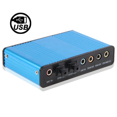 Controlador de Audio de sonido USB óptico de 5.1 canales