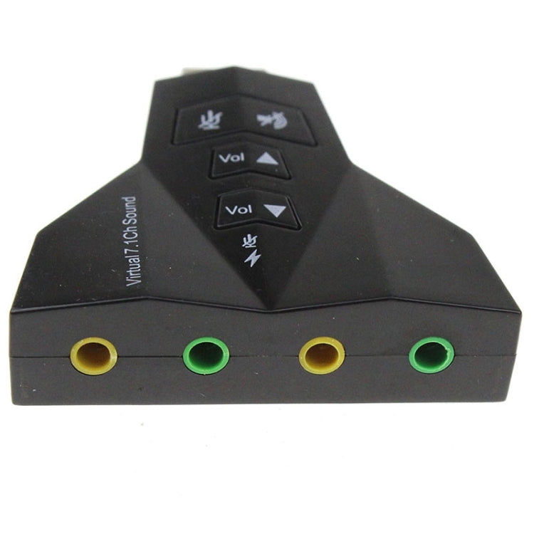 Adaptateur audio USB 2.1 canaux (double microphone USB double casque USB) (noir)