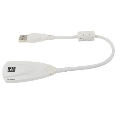 Steel Series 5H V2 Adaptador de sonido USB de 7.1 canales Tarjeta de sonido externa (Blanco)