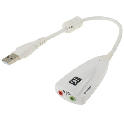 Steel Series 5H V2 Adaptador de sonido USB de 7.1 canales Tarjeta de sonido externa (Blanco)
