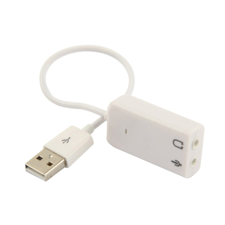 Adaptateur audio USB 7.1 canaux (blanc)